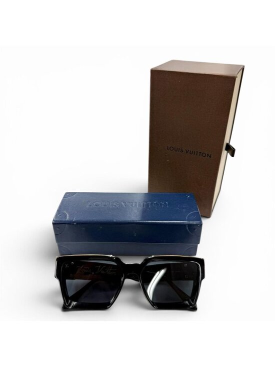 Louis Vuitton 1.1 Millionaire Monogram Frame Sunglasses Black Gold Demo Lens main image 15